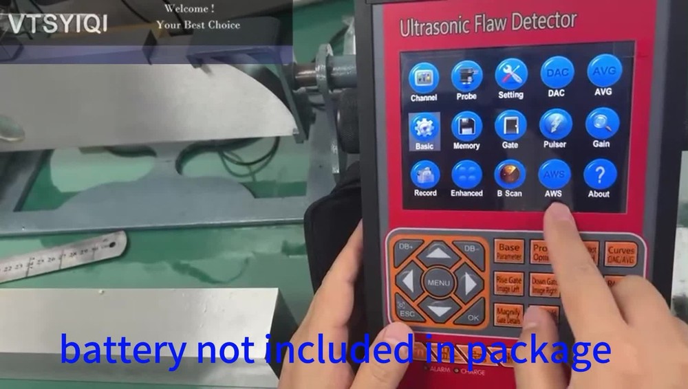 Ultrasonic Flaw Detector with Measuring Range 0-15000mm Dynamic Range More 40dB