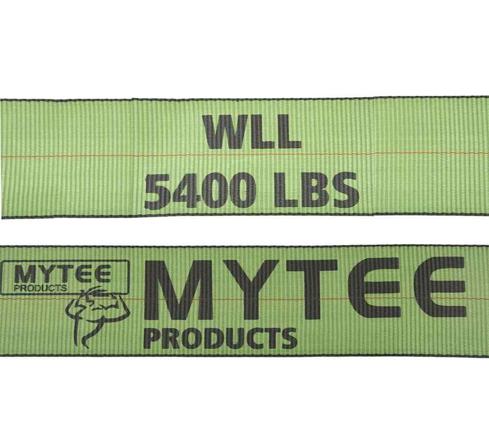 (10 Pack) 4" x 30' Winch Strap with Flat Hook - Green Flatbed Tie Down