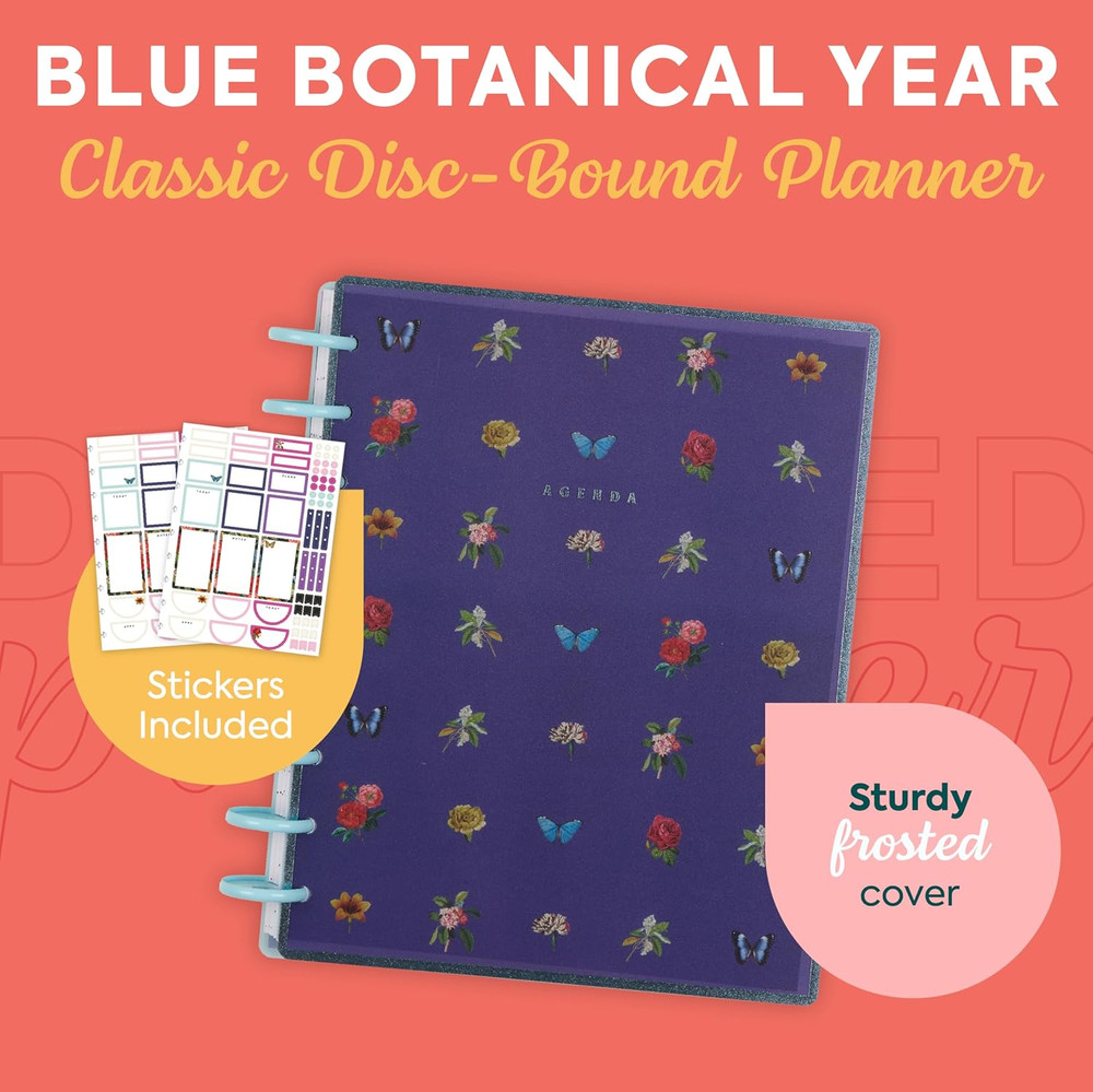 Happy Planner Disc-Bound Planner Jan.–Dec. 2026, Includes 3 Extra Months and 2 S