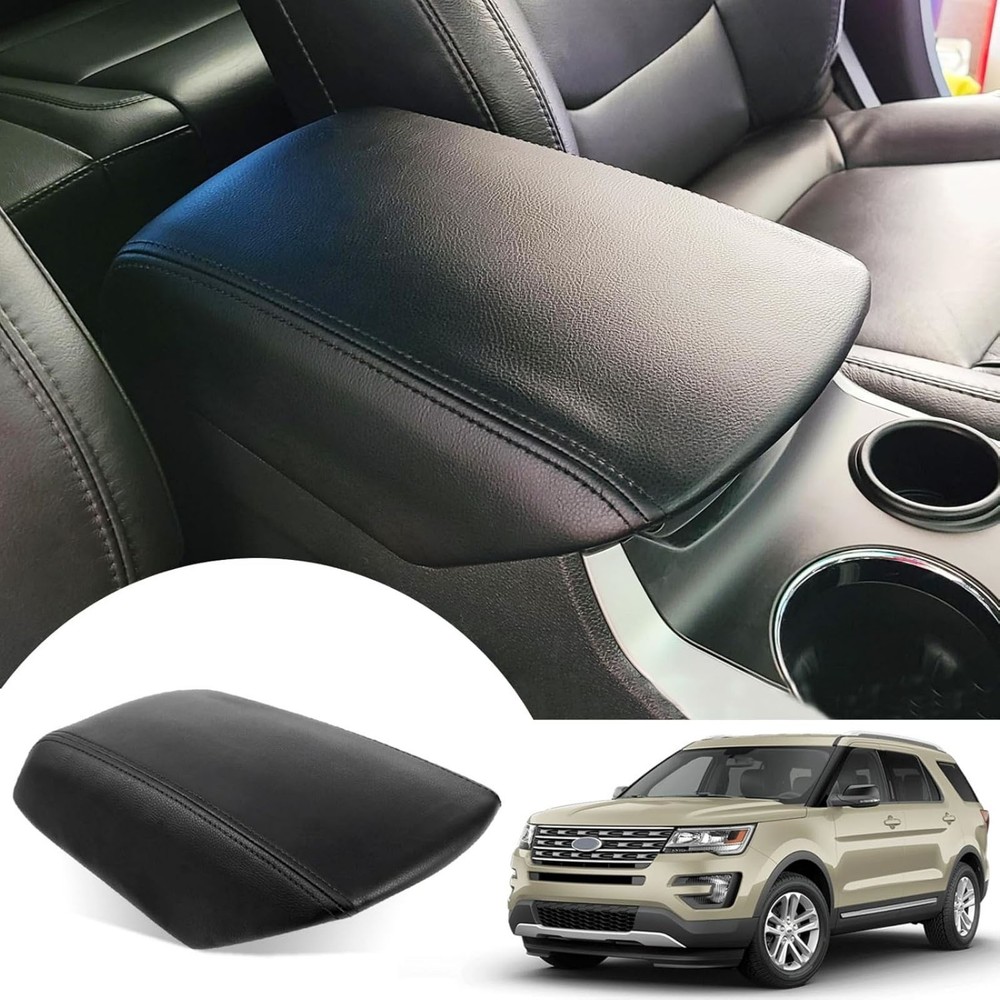Center Console Armrest Cover Replacement for Ford Explorer 2011-2019 Leather