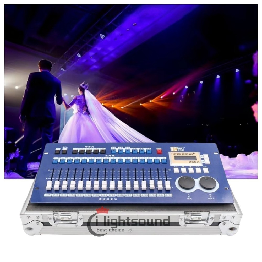 Led Disco Dj Stage Lighting controller Kingkong 256A Console +flight case