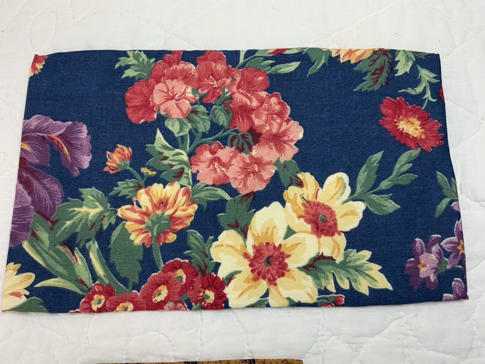 Vintage Patchwork Quilt Table Topper Or Doll Quilt, Wedding Ring, Calico Prints