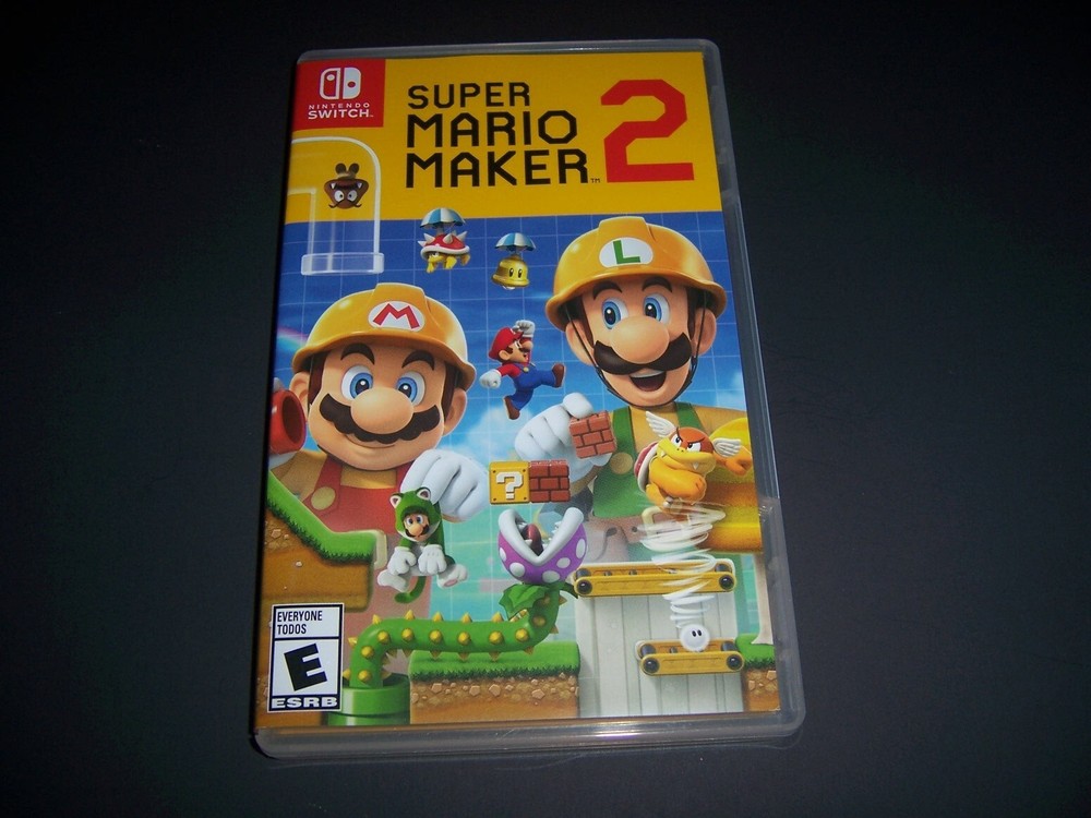 Authentic Replacement Case ONLY for SUPER MARIO MAKER 2 - Nintendo Switch Box