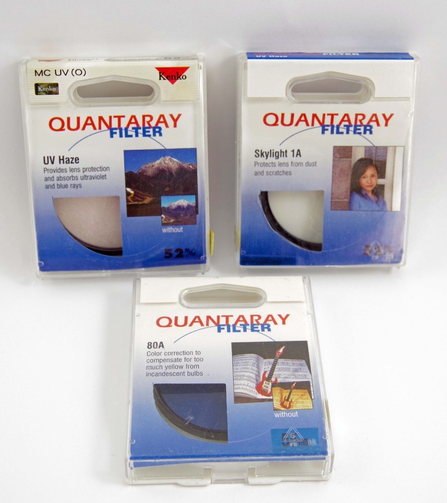 Quantaray 52mm Filter Set - Three Filters