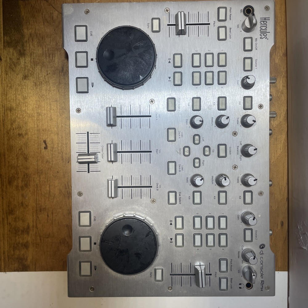 Hercules Dj Console Rmx Dj Controller 4-in/4-out Audio Interface Untested Parts