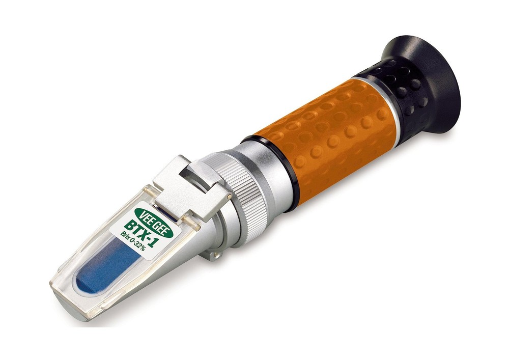 Vee Gee Scientific BTX-1 Handheld Brix Refractometer with ATC, 0-32% Brix Ran...