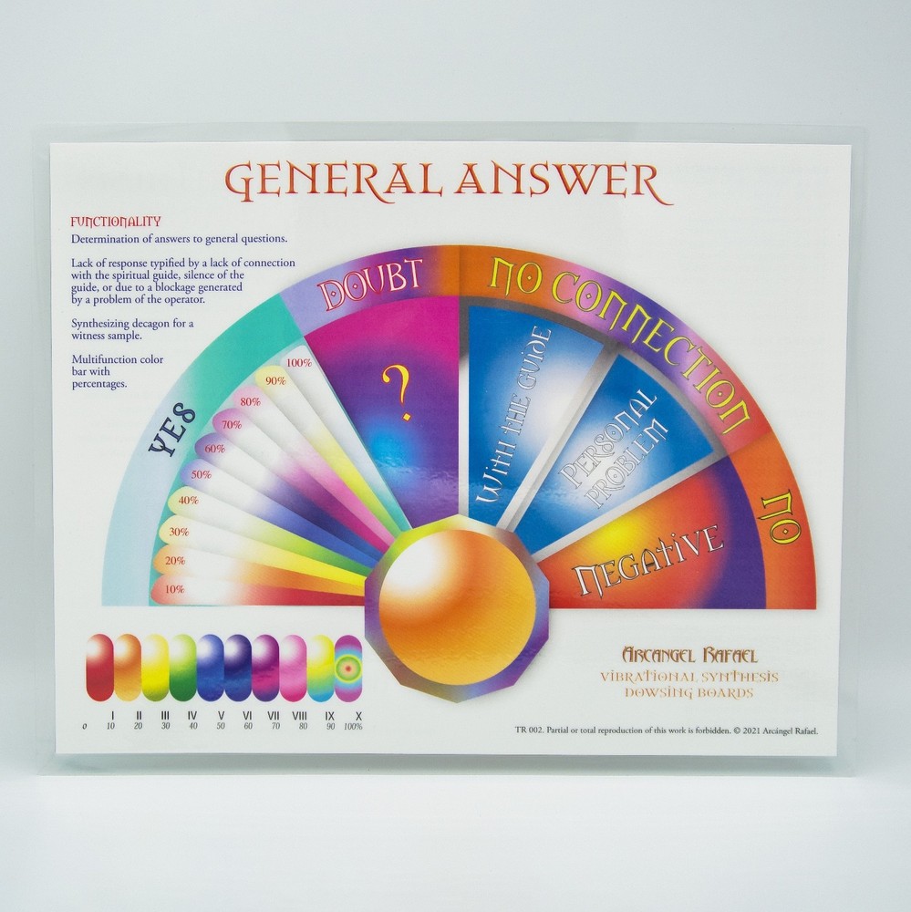 General Answer Dowsing Board LAMINATED