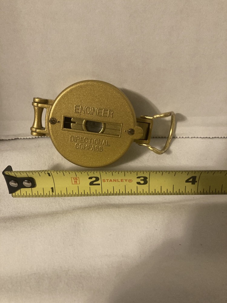 Vintage Engineer Directional Compass Gold