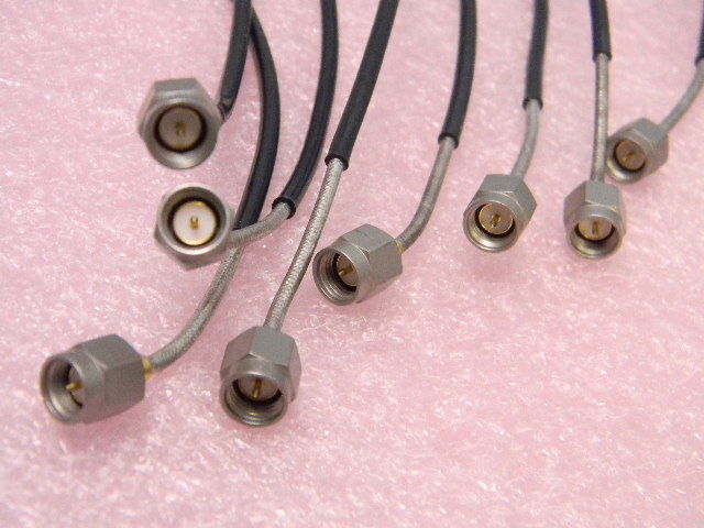 10 Each SMA Semi-Flexible RF Cable Assemblies DC-18-GHz 21" Long