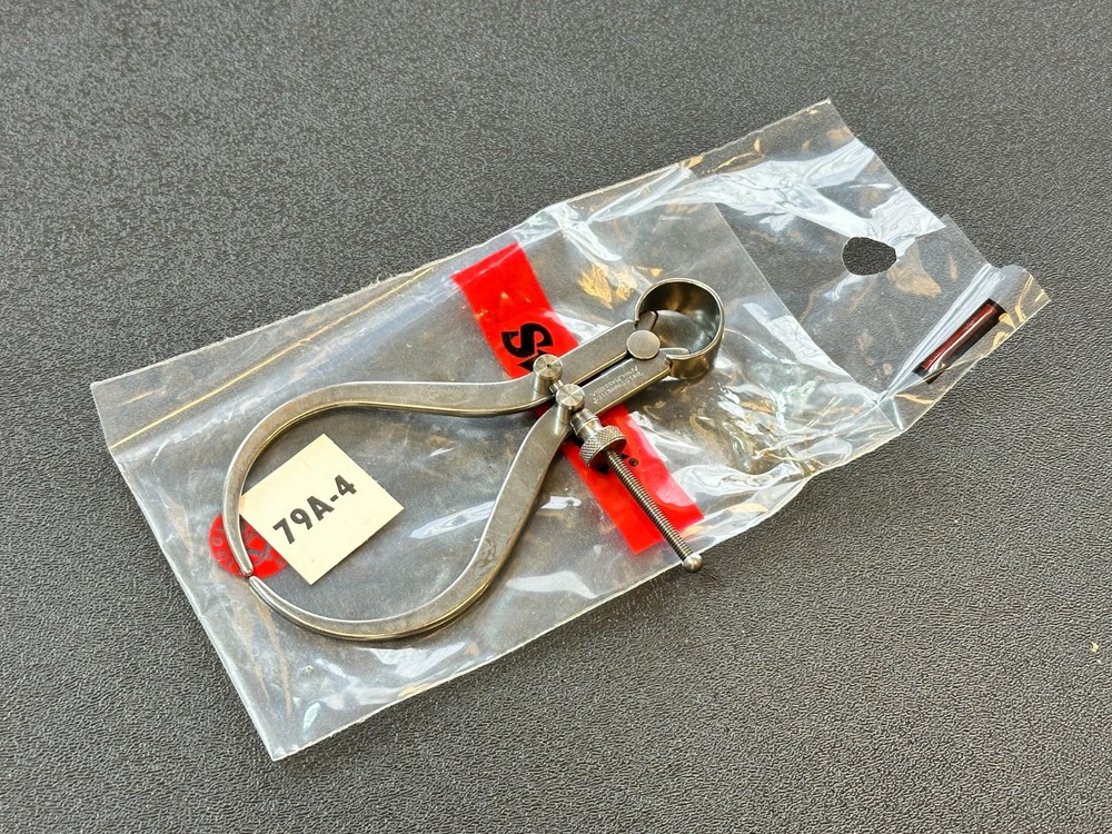 NEW Starrett Tools USA 79A-4 Yankee Spring-Type Outside Caliper, Solid Nut, 4"