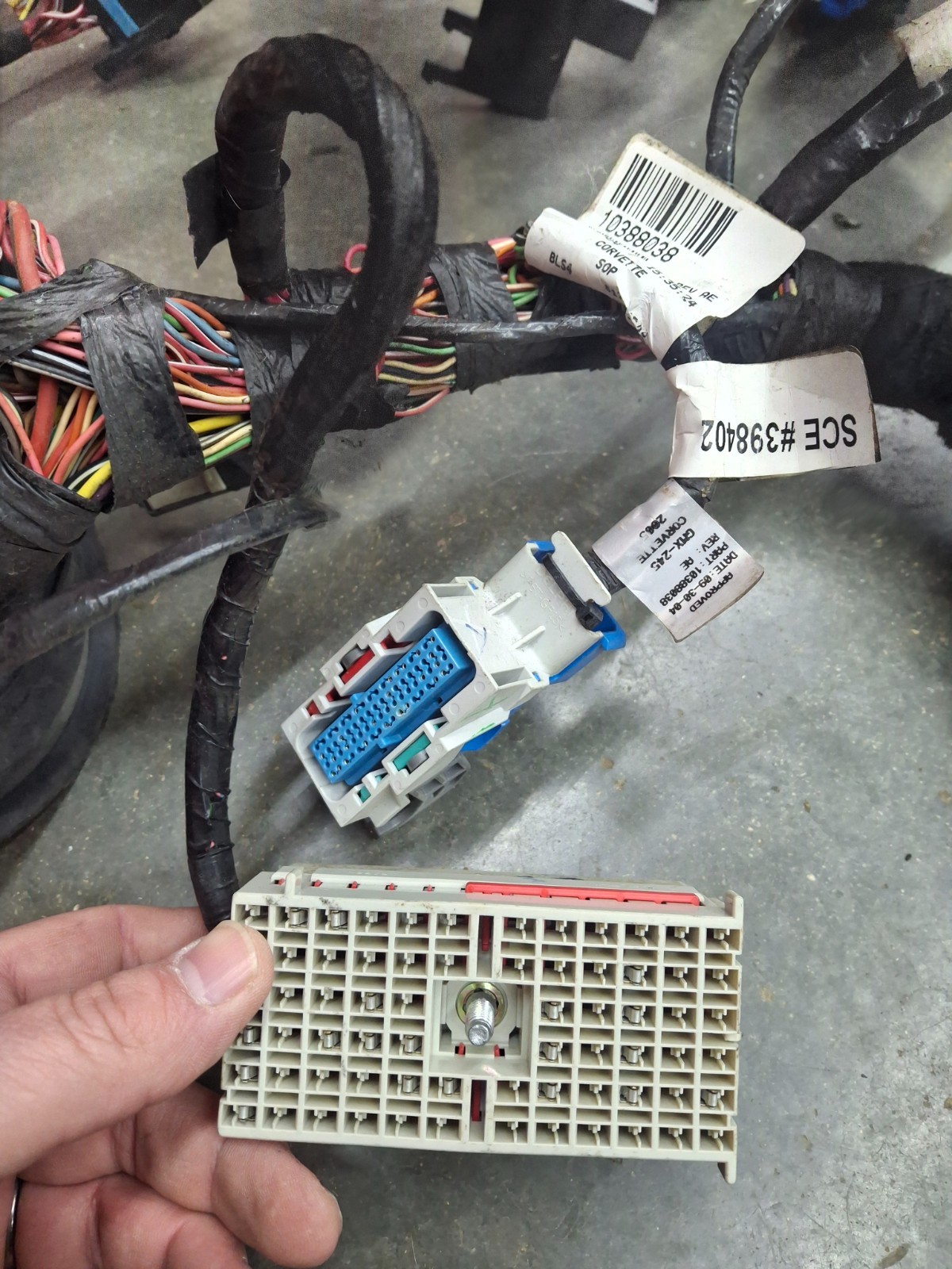 05-13 2005 Corvette C6 Complete Interior Master Wiring Harness 10388038