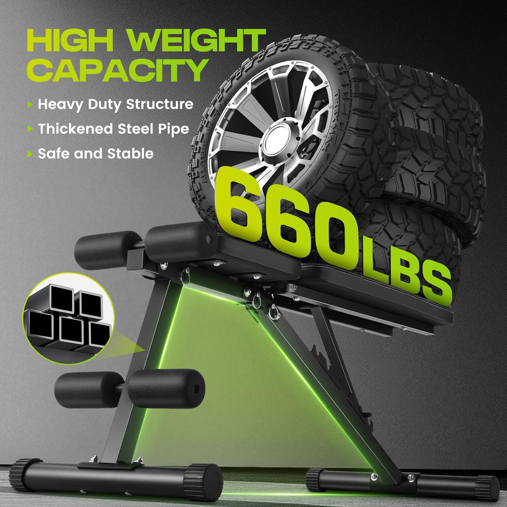 Basic Weight Bench for Home Gym, 660LBS Fast Foldable Workout Bench Press for Ho