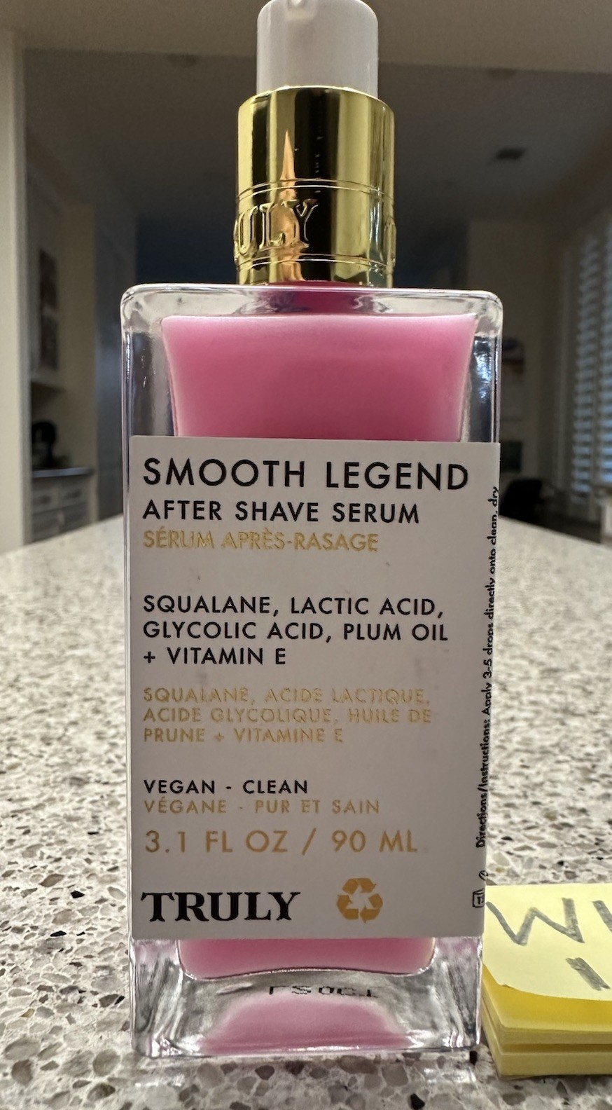 Truly Smooth Legend After Shave Serum Squalene 3.1oz/90mL FULL SZ $33 Smoothing