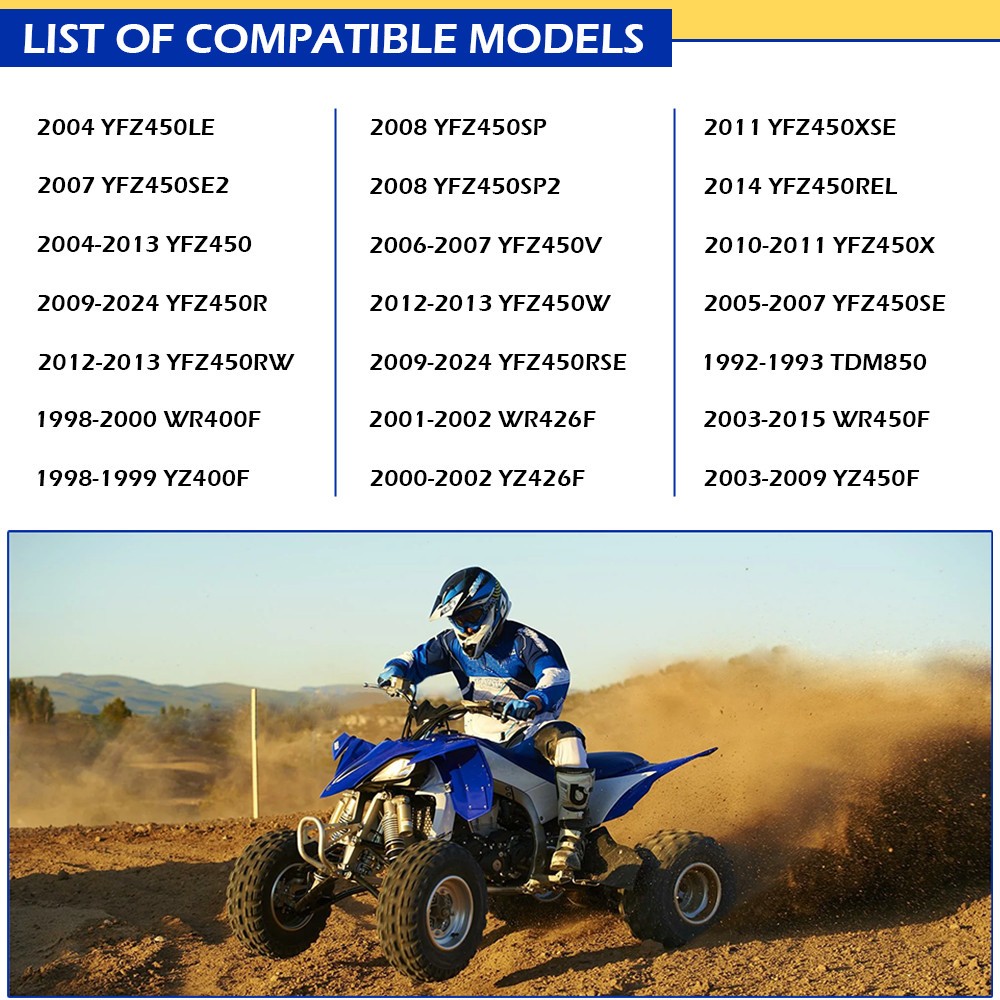 Cylinder Exhaust Studs Muffler Bolt Gasket Kit For Yamaha YFZ450W YFZ450RW 12-13