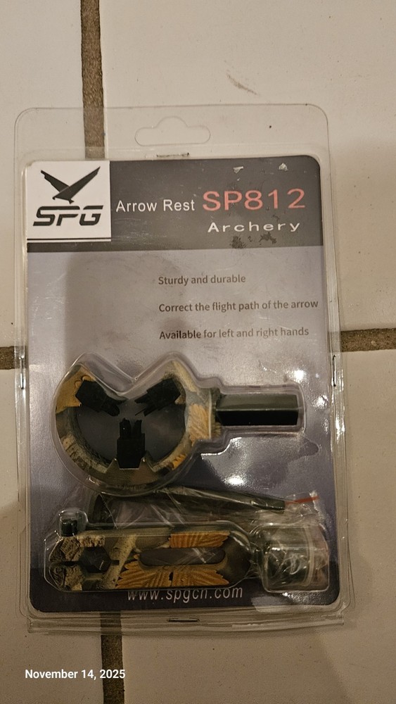 SPG Arrow Rest SP812 Archery Durable Left  Right Hand Use Flight Path Correction