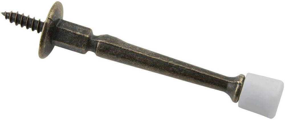 (12 Pack) 3" Rigid Door Stop - Antique Brass