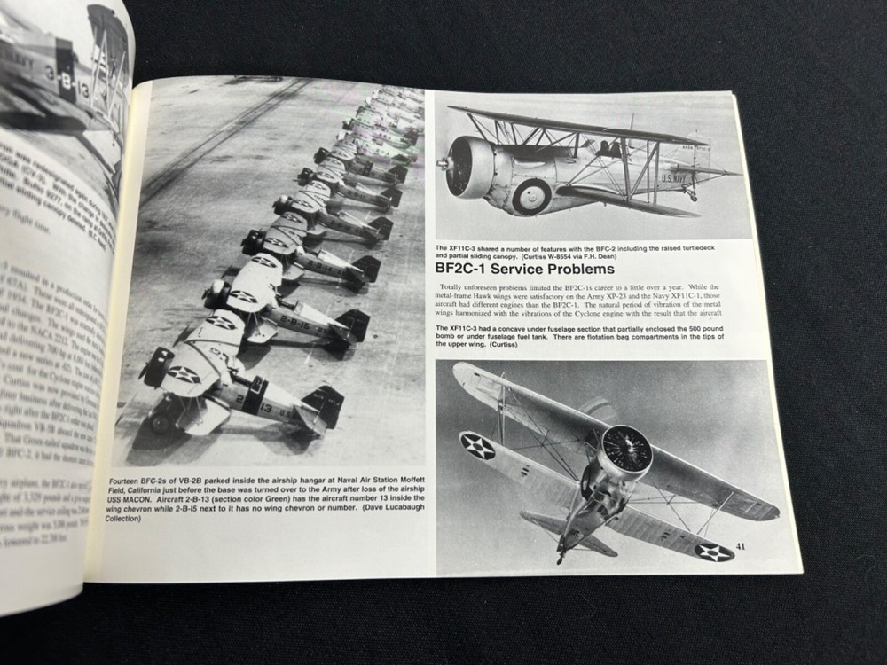 Curtiss Navy Hawks In Action Book