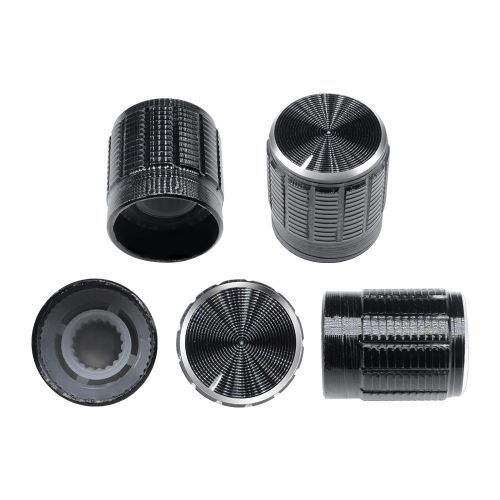 5PCS Useful Volume Control Rotary Knobs For 6mm Dia Knurled Shaft Potentiometer