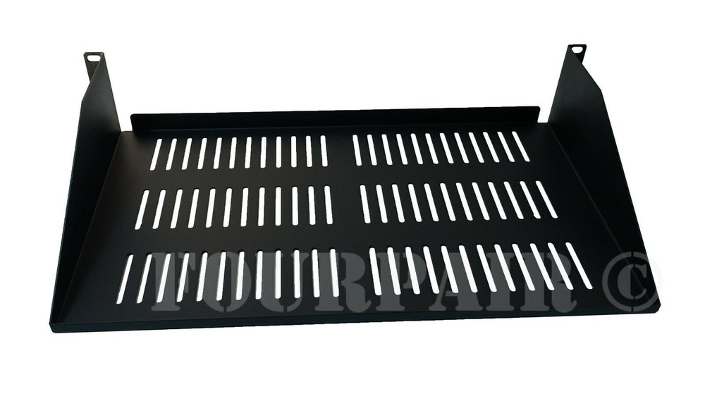 5 Pack - 2 Space Vented Cantilever Relay Rack Mount Server Shelf 19" 2U 10" Deep