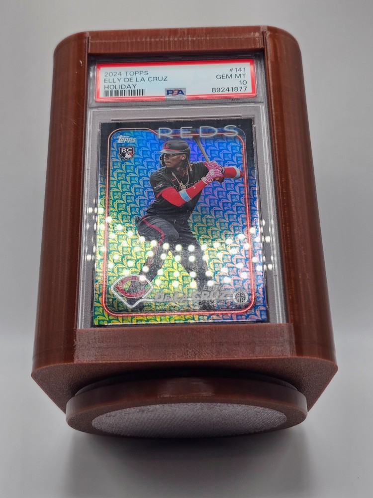 PSA Graded Card Rotating Display Case Storage Box 20 Graded Card Slabs Total