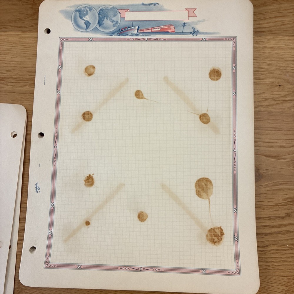 Transportation Train, Plane, Ship White Ace Pages - Used