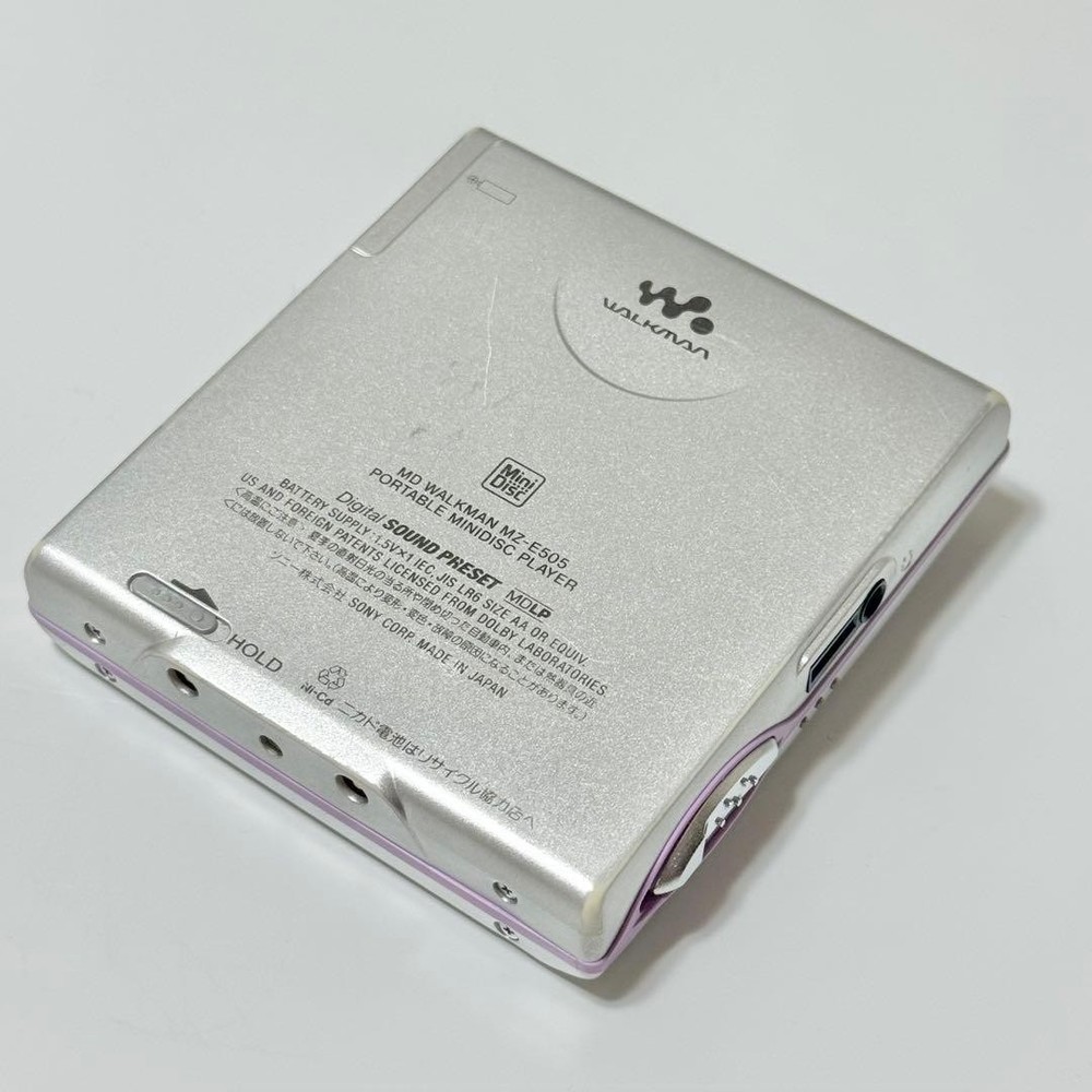 SONY MD WALKMAN Portable MD Player MZ-E505 Operation confirmed