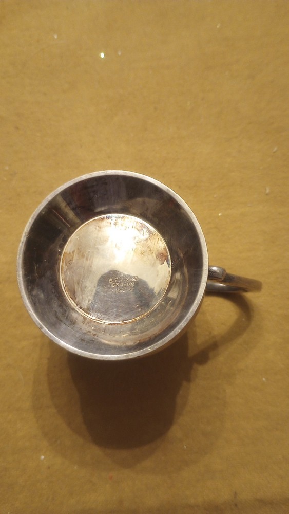 Vintage Crosby EPNS A1 India Footed/Handled Baby Cup NICE!!