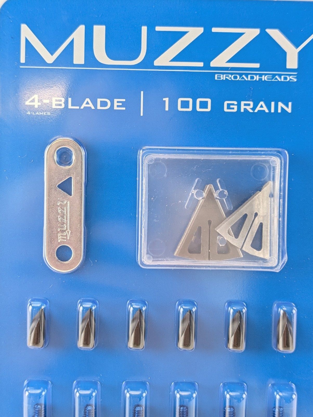 Muzzy 4-blade 100 Grain 6-pack 1" Cut Circle Broadhead #209 New
