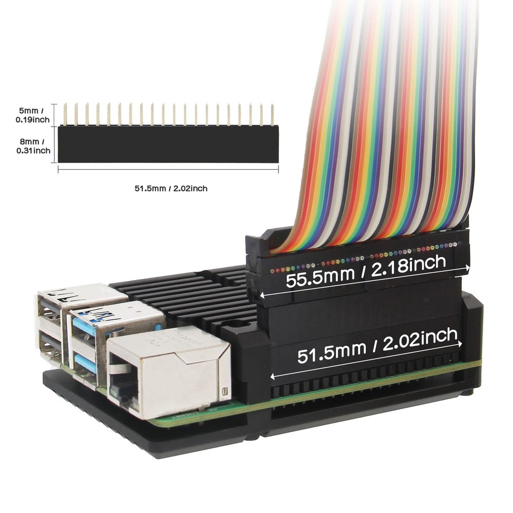Aluminum Case with Heatsink for Raspberry Pi 4 Model B Passive Cooling,...