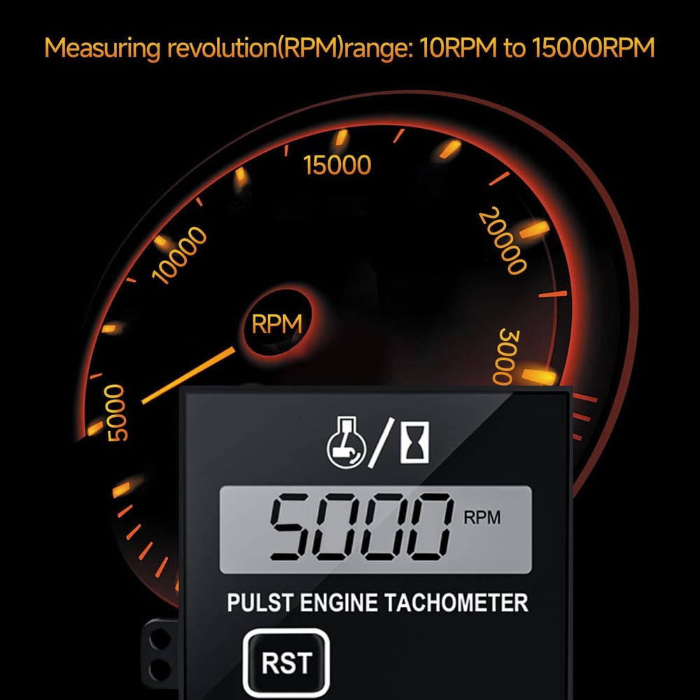 Chainsaw Tachometer-Digital Tachometer Tach Gauge Small Engine Tachometer...