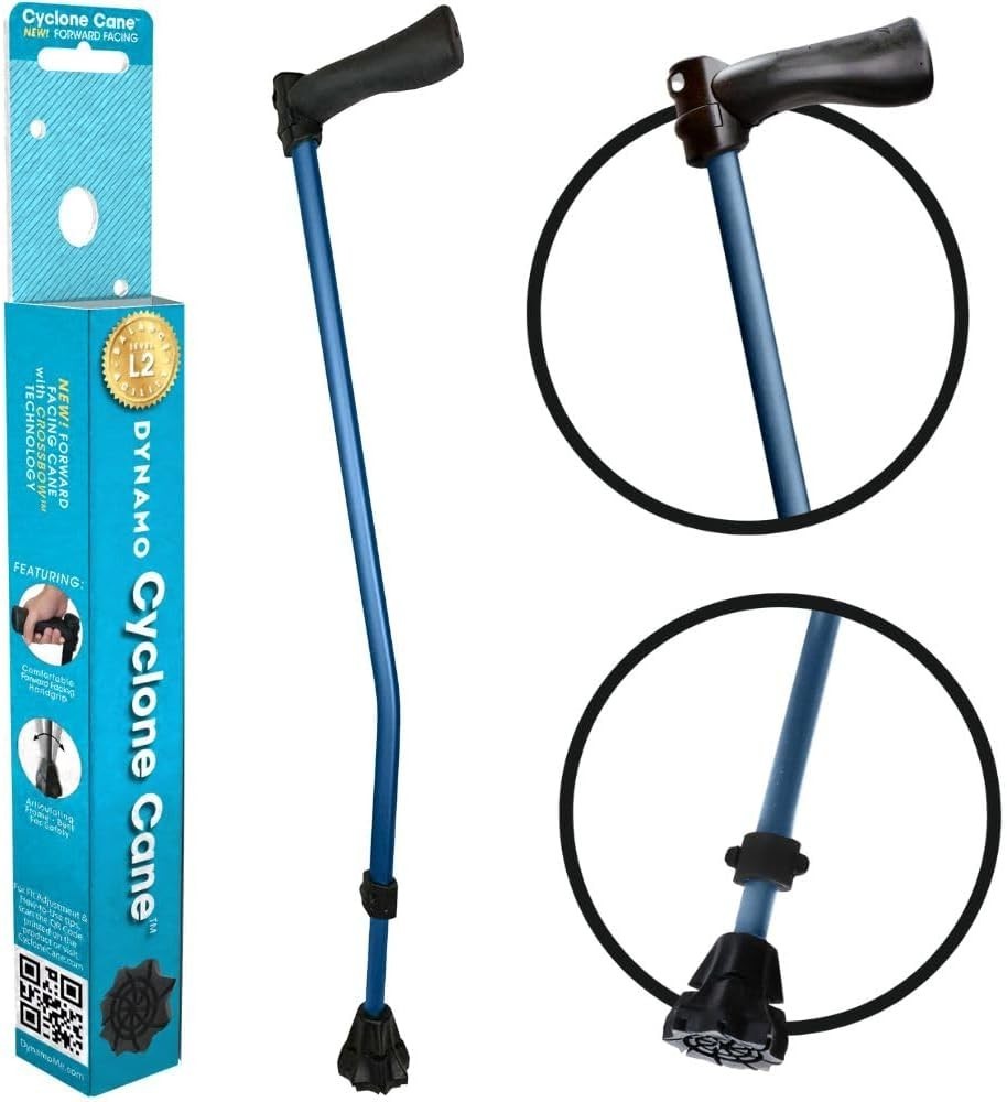 Dynamo Cyclone Cane - Maximum Grip for Every Step. Designed for All-Day Comfort