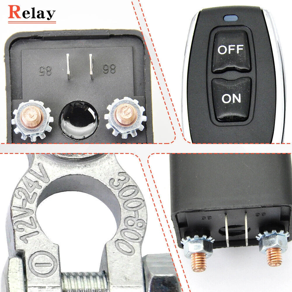 Car Battery Disconnect Switch Remote Control Power Kill Master Isolator Cut Off