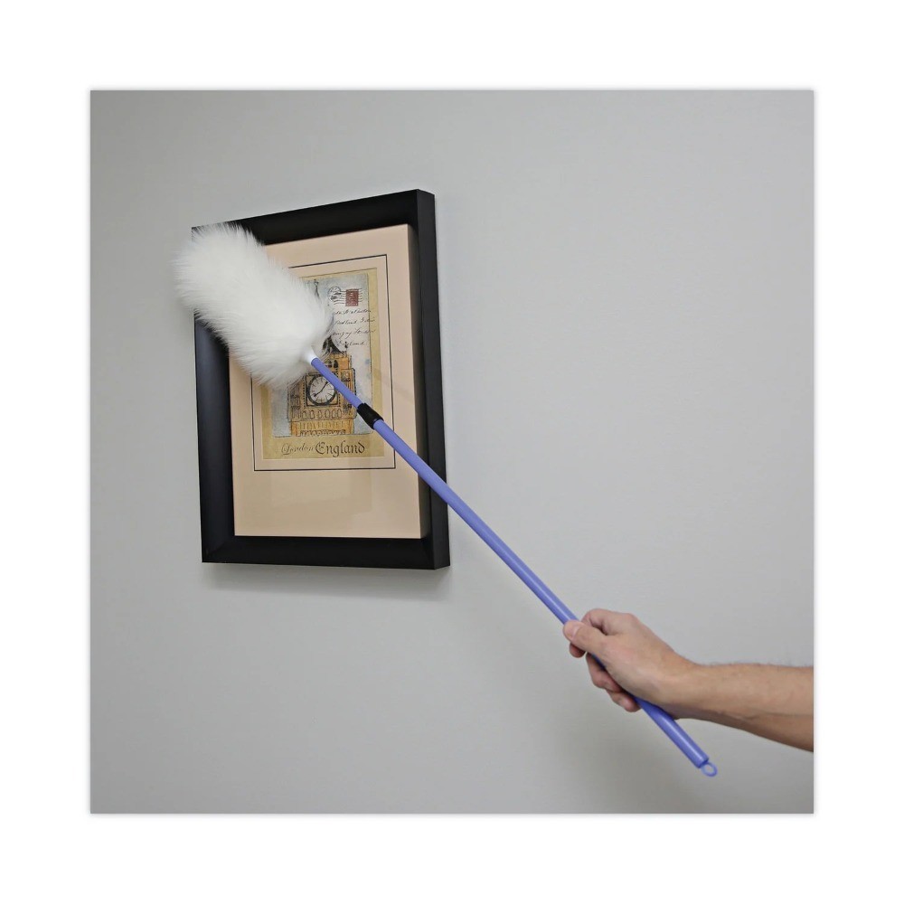 Extendable Lambswool Duster with Plastic Handle 35 to 48 Inches Assorted Colors