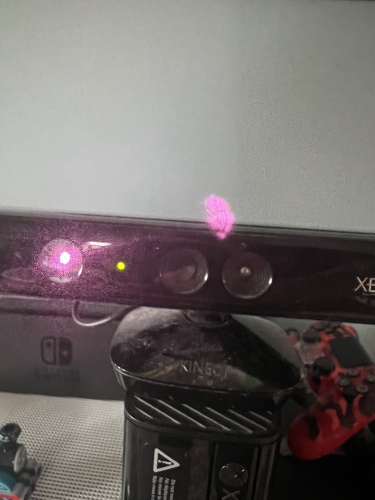 Microsoft Xbox 360 Kinect Sensor Bar Black Model 1414 Tested & Working