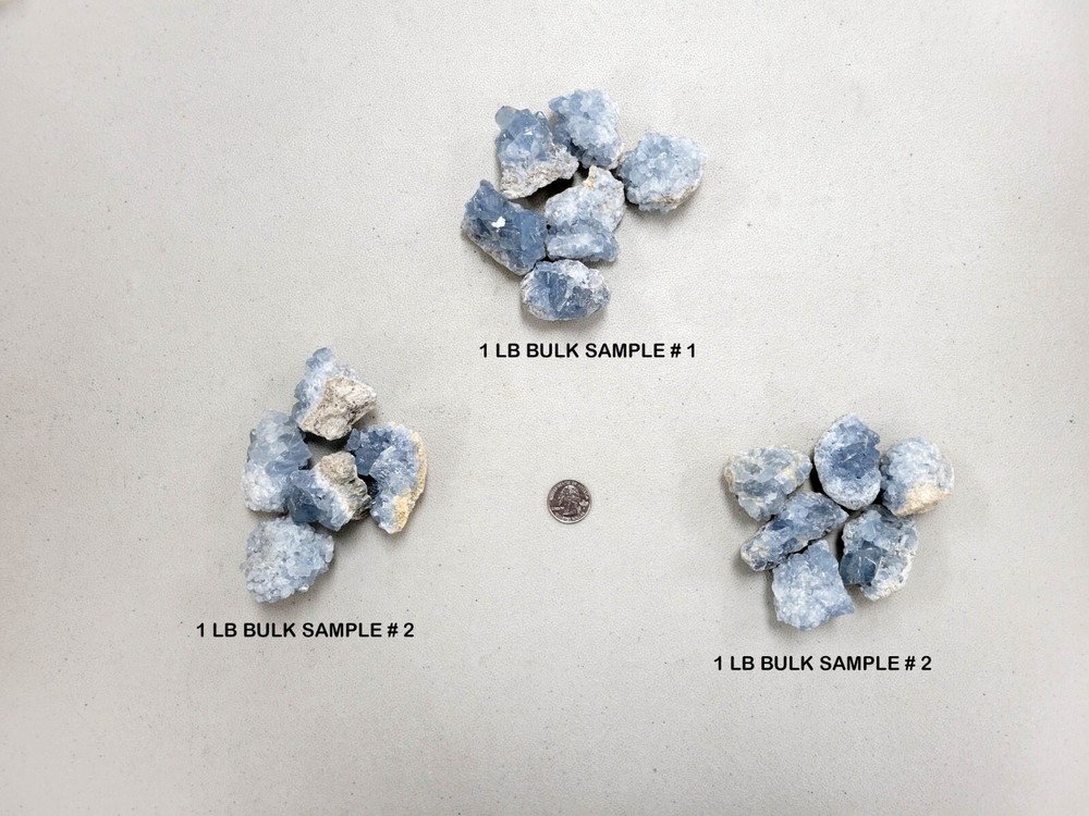 Raw Celestite Clusters Blue Healing Crystals Celestine Geodes from Madagascar