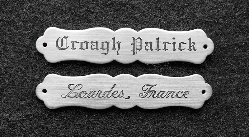 SADDLE PLATE ORNATE Small Halter Solid Nickel Silver Custom Engraved
