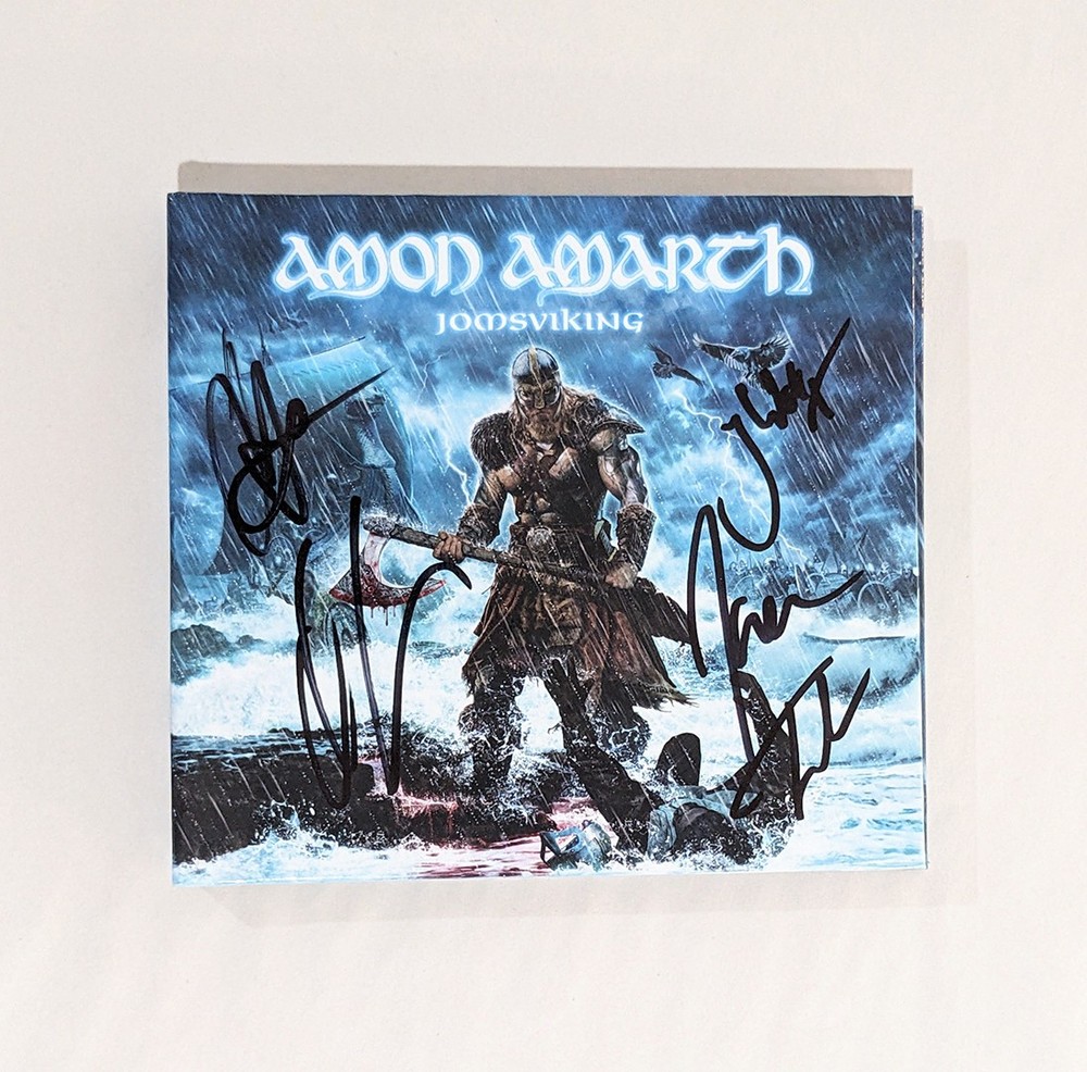 AMON AMARTH signed Jomsviking DELUXE DIGIBOOK CD compact disc Autograph COA