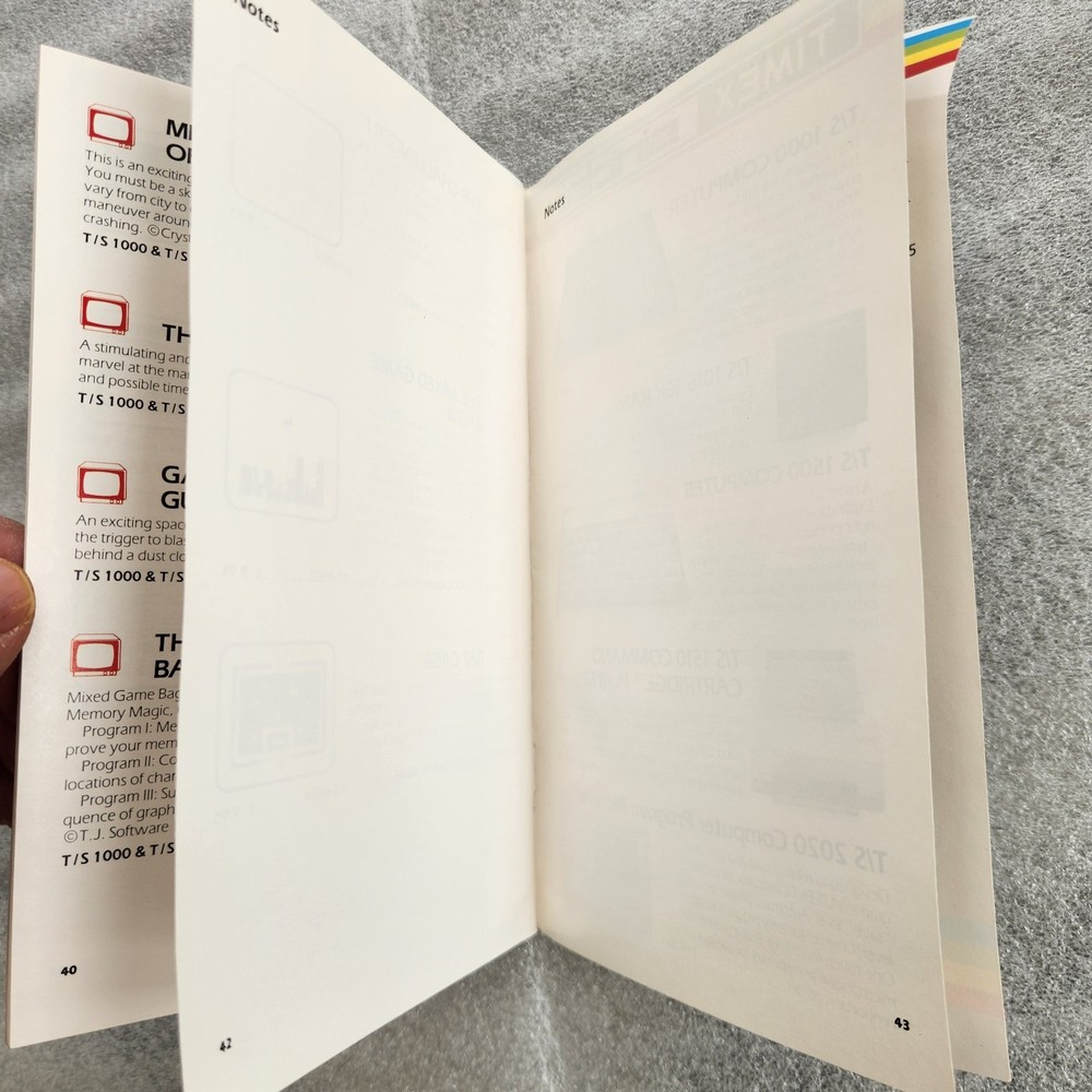 Timex Sinclair 1983 Computer Software Catalog. Winter Issue. Clean Condition