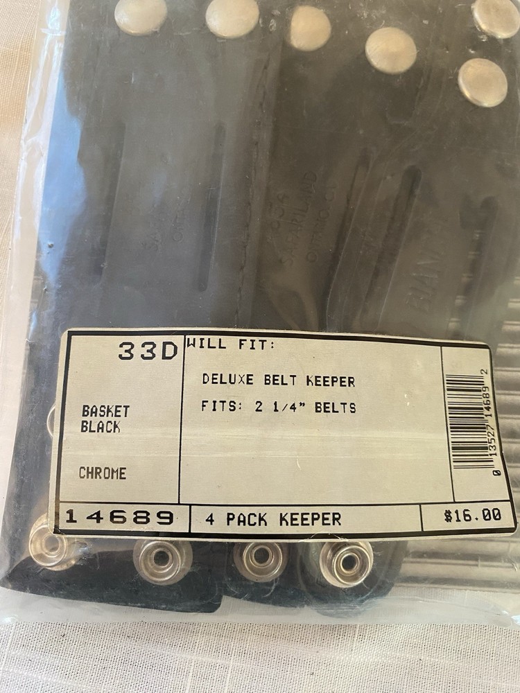 4 Pack 2 1/4” Duty Belt Keepers