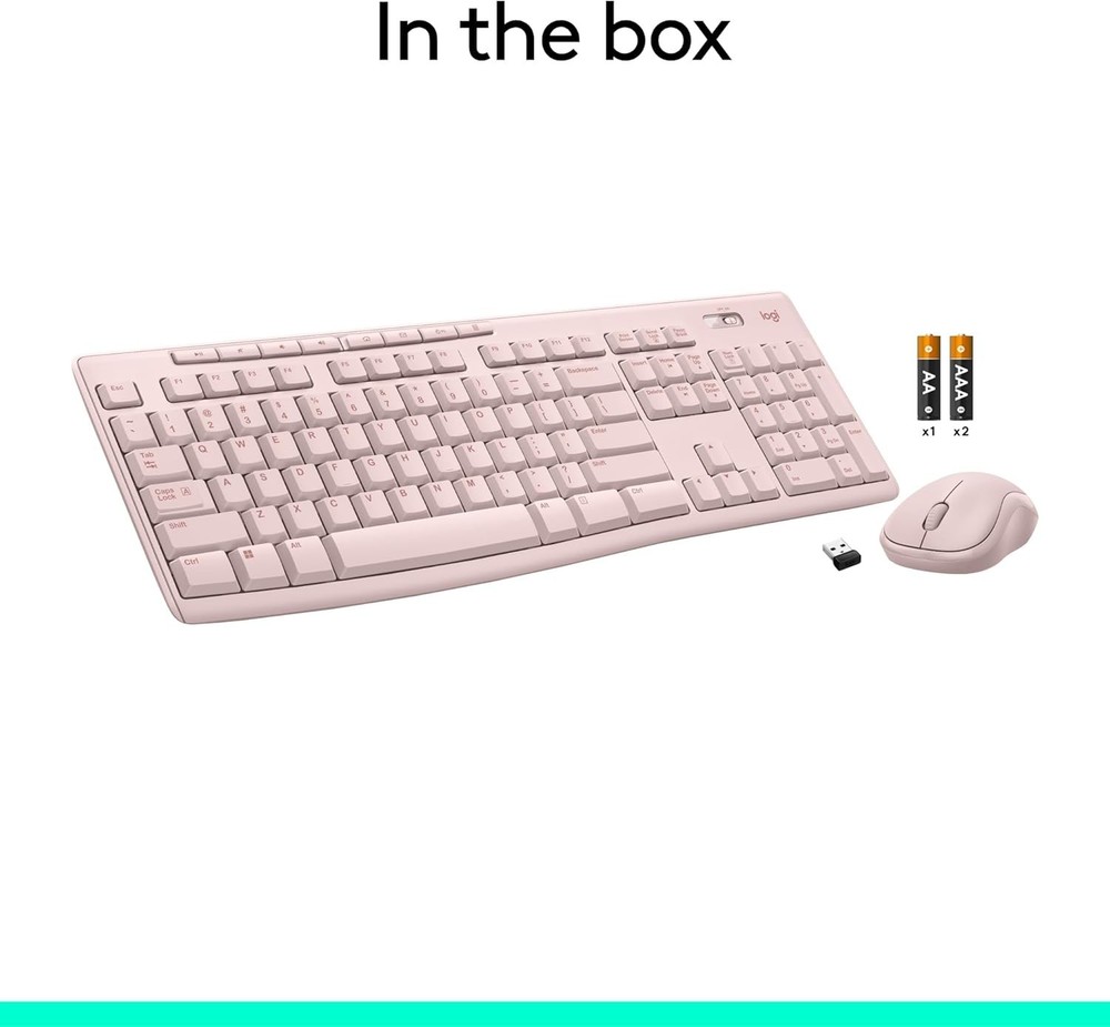 Logitech MK270 Full-size Wireless 2.4G Membrane Keyboard and Mouse Bundle PC/MAC