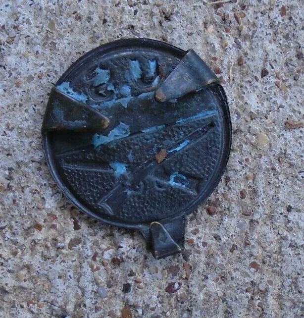 US Army infantry marking tag, marked 34 E 27