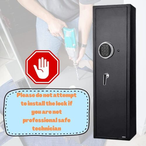 New Gun Safe Lock Replacement Safe Electronic Solenoid Lock & 2 Master Key