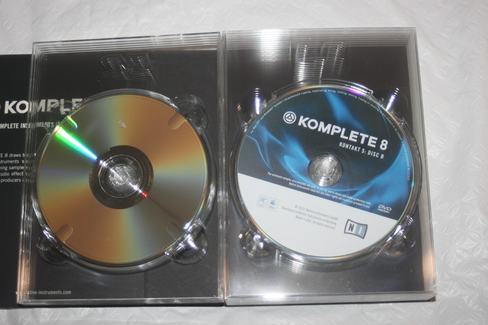 The Komplete 8 Instruments & Effects Collection Discs (Educational Version)