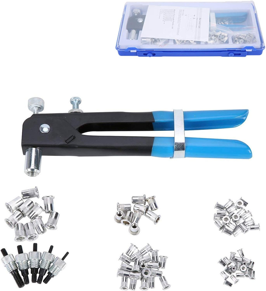 Threaded Rivet Nut Setter Insert Tool Kit 86Pcs Hand Riveter Rivnut Nutsert Rive