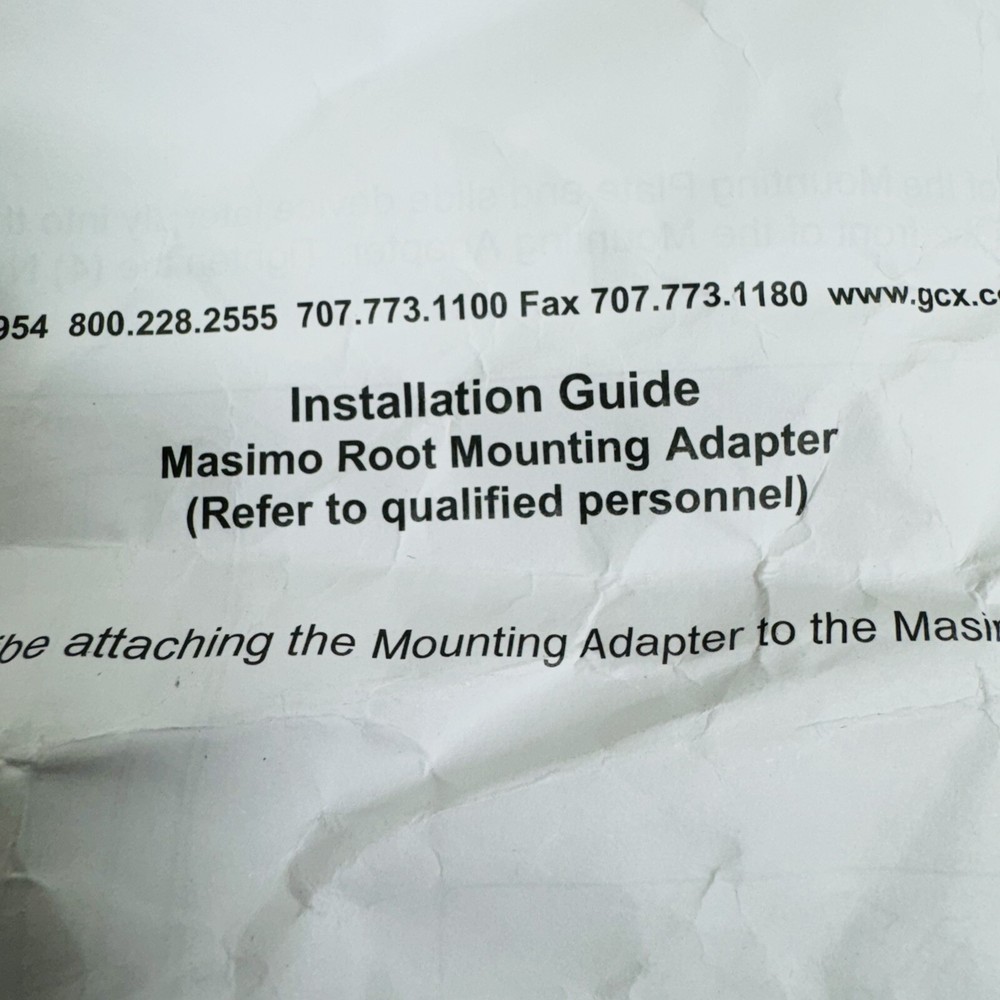 GCX MAS-0009 Masimo Root Mounting Adapter Set