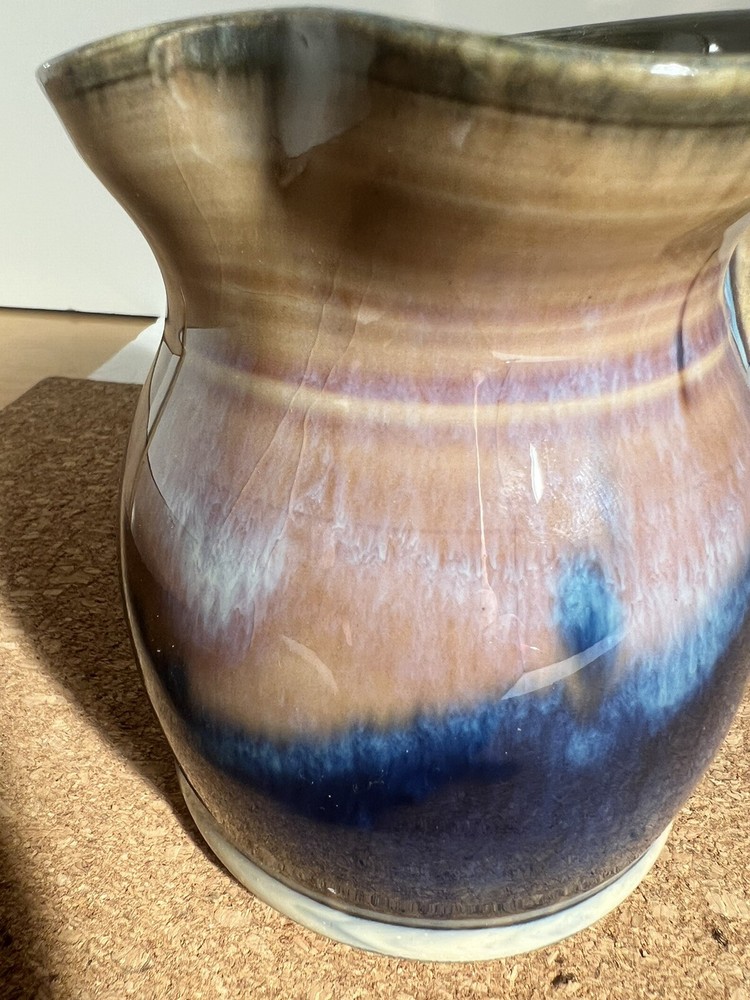 Gregg Olson Studio Stoneware Pitcher. Signed. 6” High