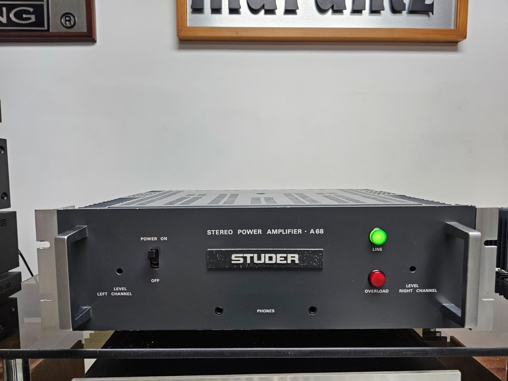 Power Studer A-68 Stereo Amplifier Serviced Operational
