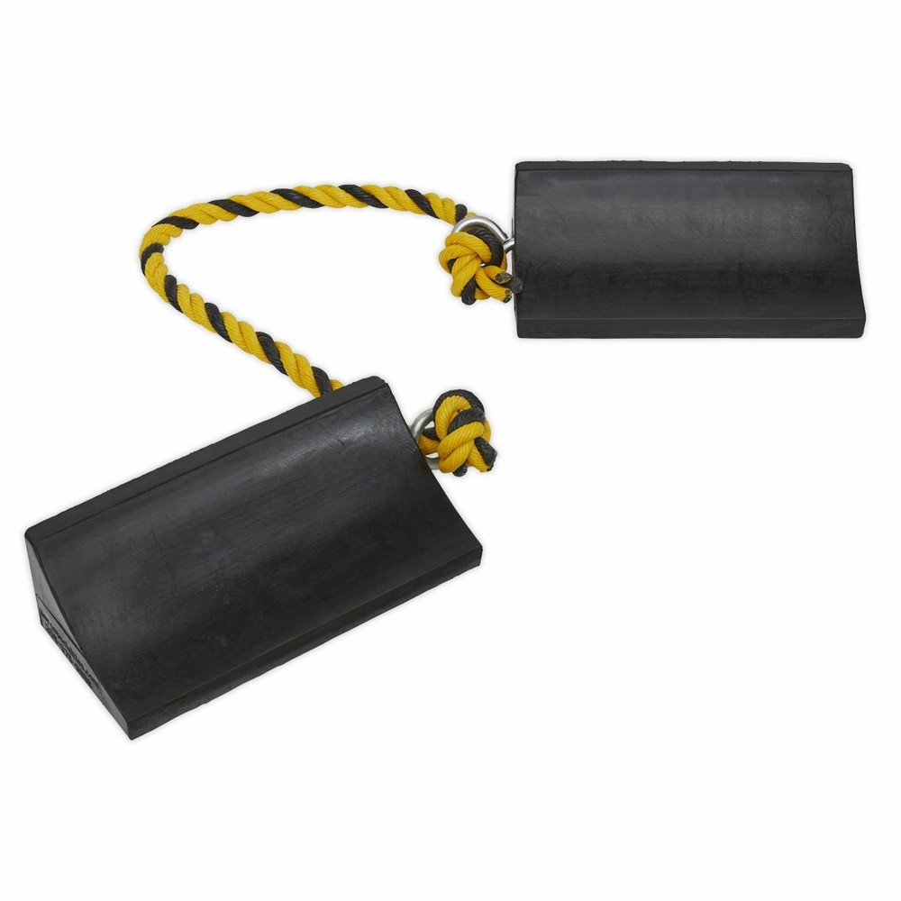 Sealey WC16 Rubber Wheel Chocks Heavy-Duty - Pair