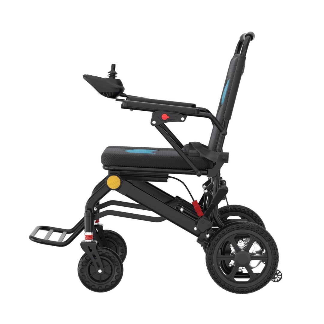 Foldable Lightweight Electric Wheelchair Mobility Powerchair All Terrain Adults