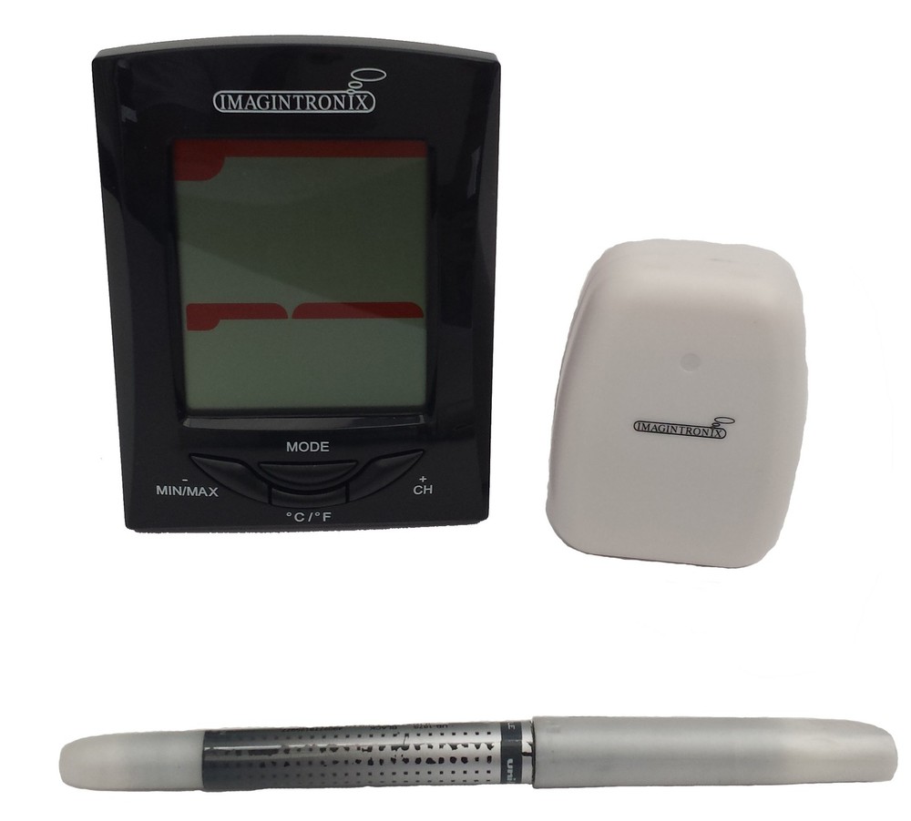 Wireless Thermometer clock with outdoor temperature